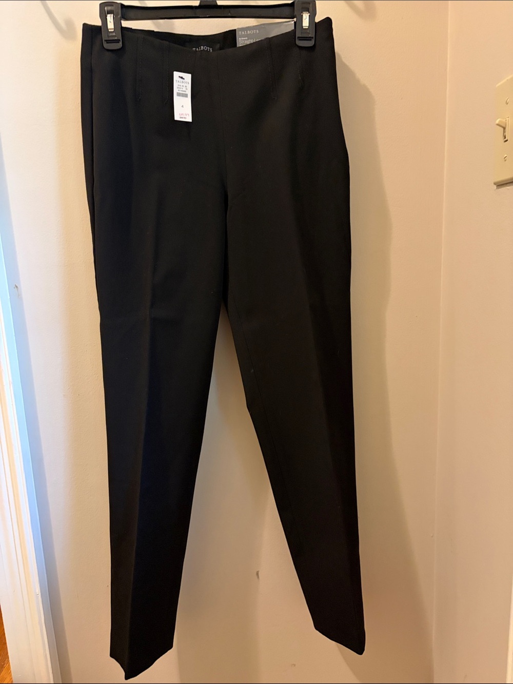 Talbots Black Straight-Leg Dress Pants